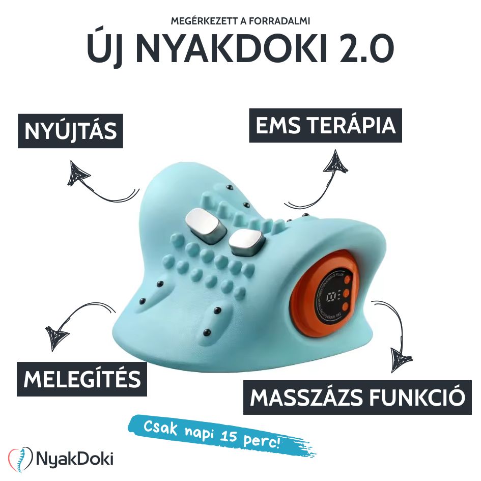 NyakDoki 2.0 - Masszázs, EMS Stimuláció, Akupresszúra, Melegítés, Nyújtás